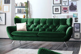 KAWOLA Sofa CHARME Velvet smaragd, 2.5-Sitzer