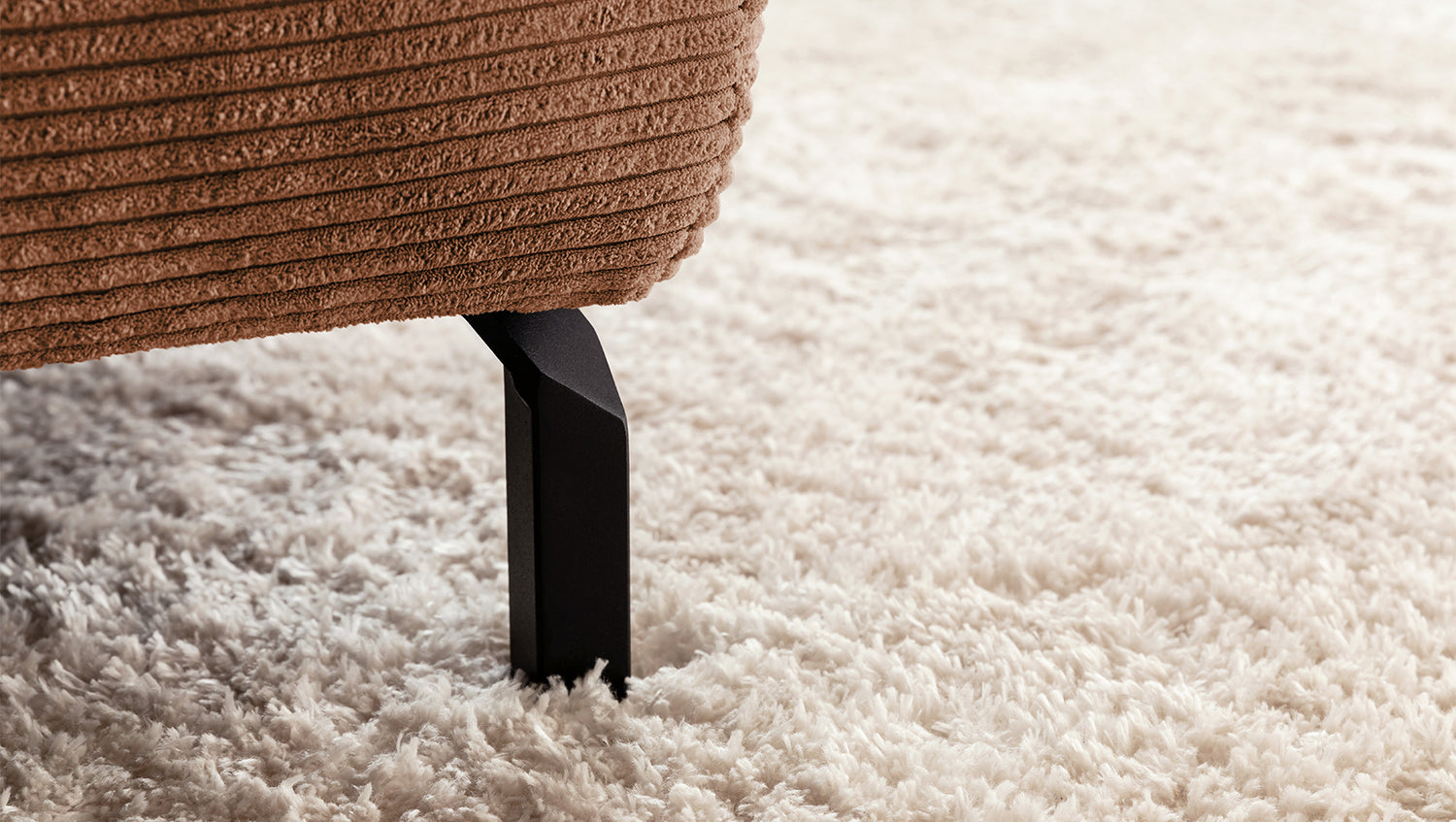 KAWOLA Sofa DELIA Ecksofa Cord rost