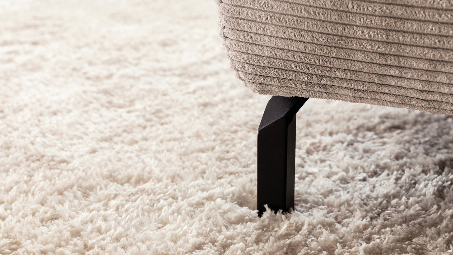 KAWOLA Sofa DELIA Ecksofa Cord taupe