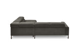 KAWOLA Sofa DELIA Ecksofa Feincord anthrazit