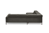 KAWOLA Sofa DELIA Ecksofa Feincord anthrazit