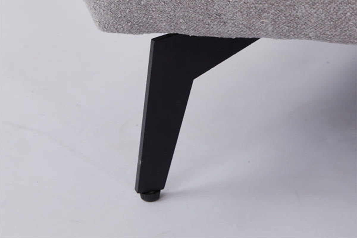 KAWOLA Sofa GARBO Designsofa Stoff grau