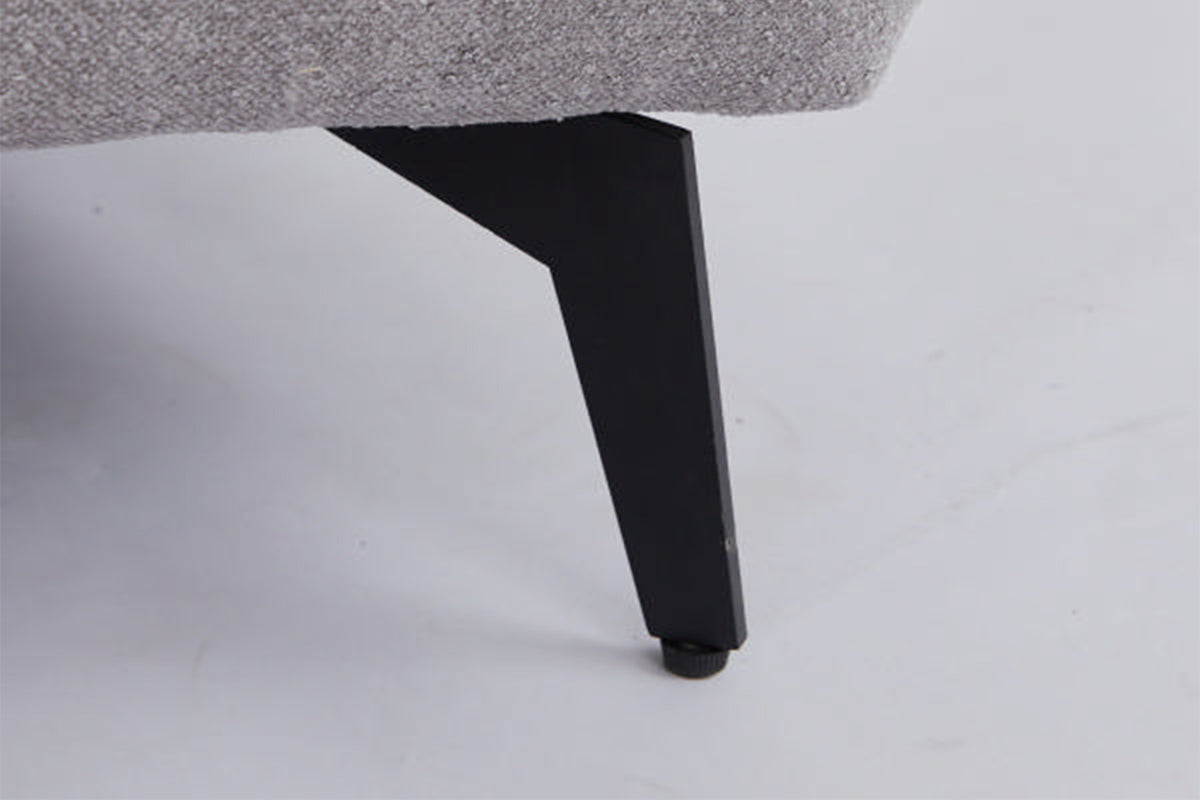 KAWOLA Sofa GARBO Designsofa Stoff grau