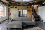 KAWOLA Sofa LAISKA Ecksofa Cord grau