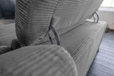 KAWOLA Sofa LAISKA Ecksofa Cord grau
