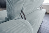 KAWOLA Sofa LAISKA Ecksofa Cord hellblau
