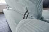KAWOLA Sofa LAISKA Ecksofa Cord hellblau