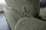 KAWOLA Sofa LAISKA Ecksofa Cord olivgrün