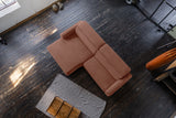 KAWOLA Sofa LAISKA Ecksofa Cord rost