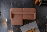 KAWOLA Sofa LAISKA Ecksofa Cord rost
