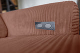 KAWOLA Sofa LAISKA Ecksofa Cord rost