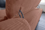 KAWOLA Sofa LAISKA Ecksofa Cord rost