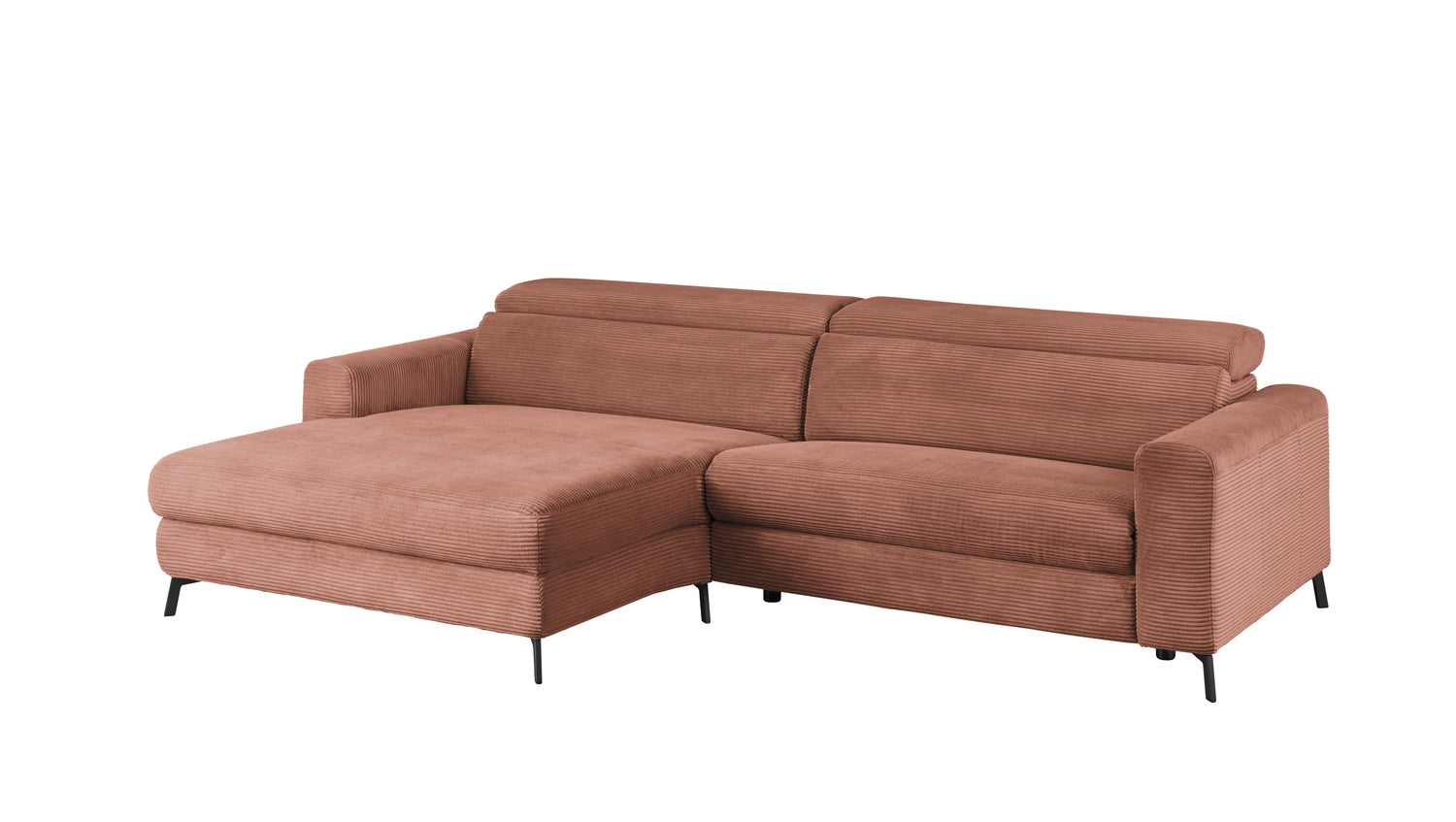KAWOLA Sofa LAISKA Ecksofa Cord rost
