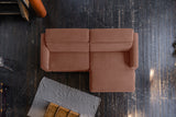 KAWOLA Sofa LAISKA Ecksofa Cord rost