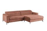 KAWOLA Sofa LAISKA Ecksofa Cord rost