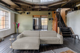 KAWOLA Sofa LAISKA Ecksofa Cord steingrau