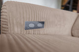 KAWOLA Sofa LAISKA Ecksofa Cord taupe