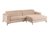 KAWOLA Sofa LAISKA Ecksofa Cord taupe