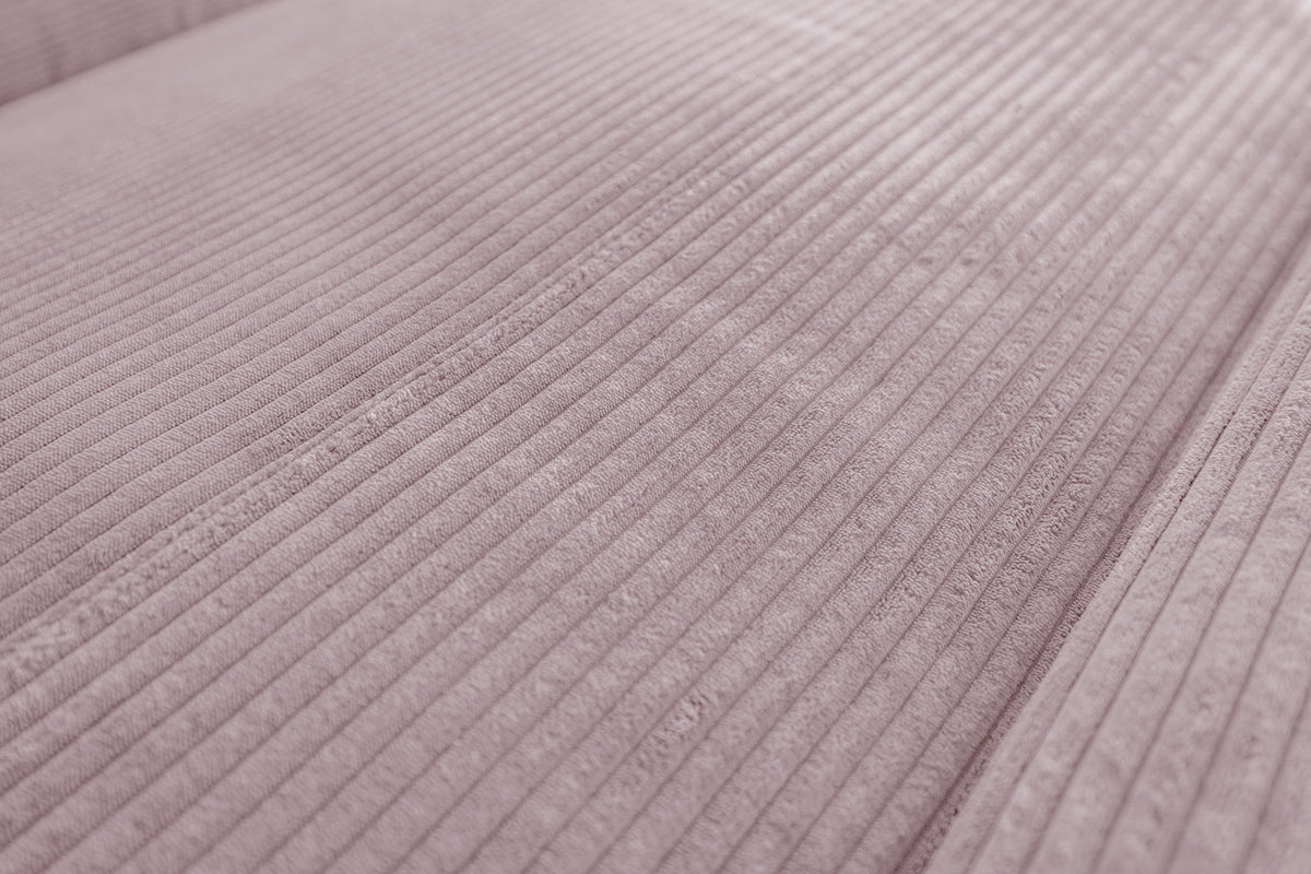 KAWOLA Sofa LAISKA Ecksofa Relaxfunktion teilmotorisch Cord rosa
