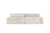KAWOLA Sofa LANA Ecksofa Cord cremeweiß
