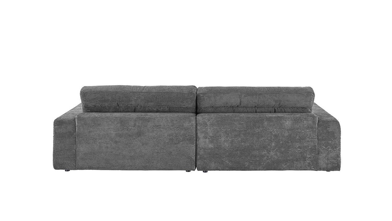 KAWOLA Sofa LANA Ecksofa Cord grau
