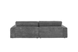 KAWOLA Sofa LANA Ecksofa Cord grau