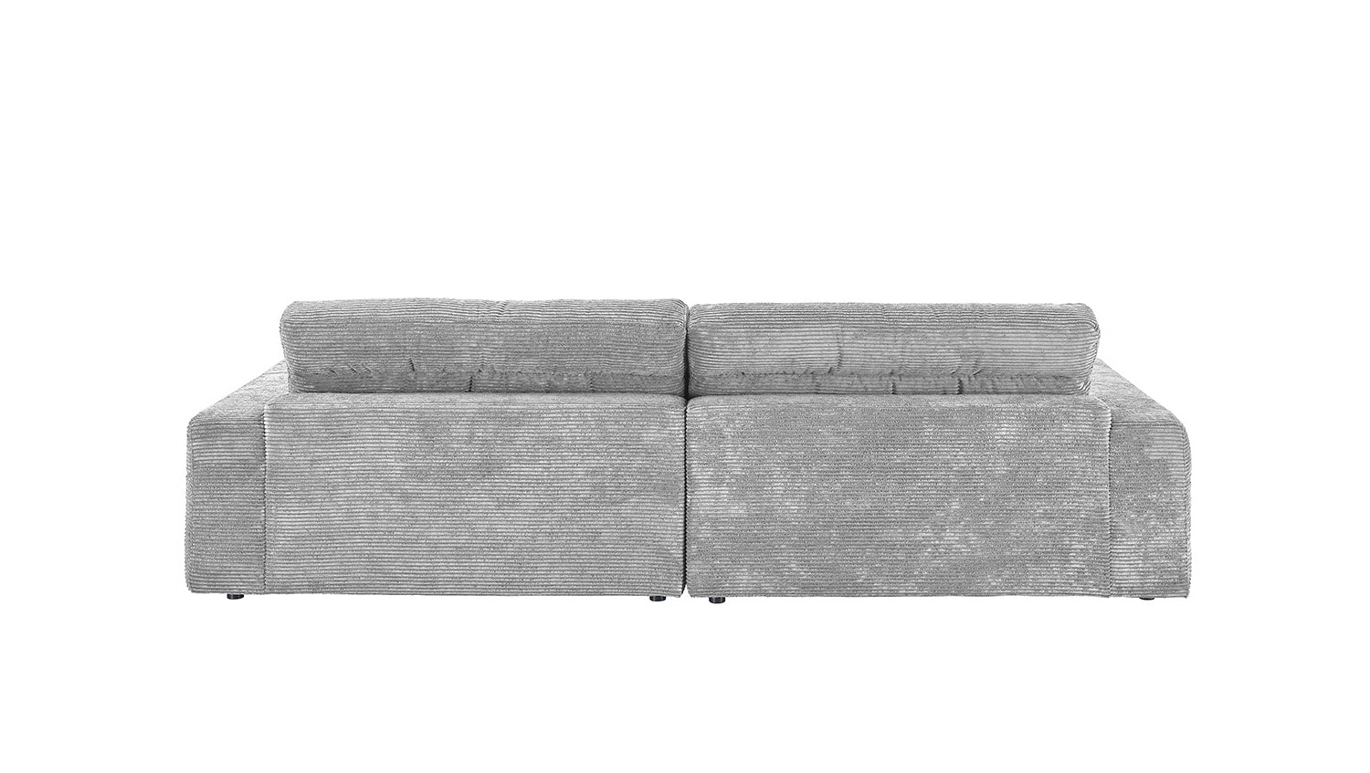 KAWOLA Sofa LANA Ecksofa Cord hellgrau