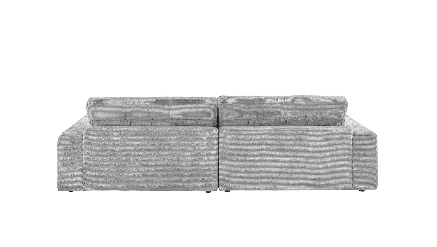 KAWOLA Sofa LANA Ecksofa Cord hellgrau