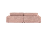 KAWOLA Sofa LANA Ecksofa Cord rosa