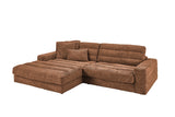 KAWOLA Sofa LANA Ecksofa Cord rost