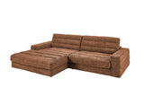 KAWOLA Sofa LANA Ecksofa Cord rost
