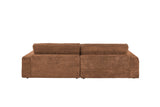 KAWOLA Sofa LANA Ecksofa Cord rost