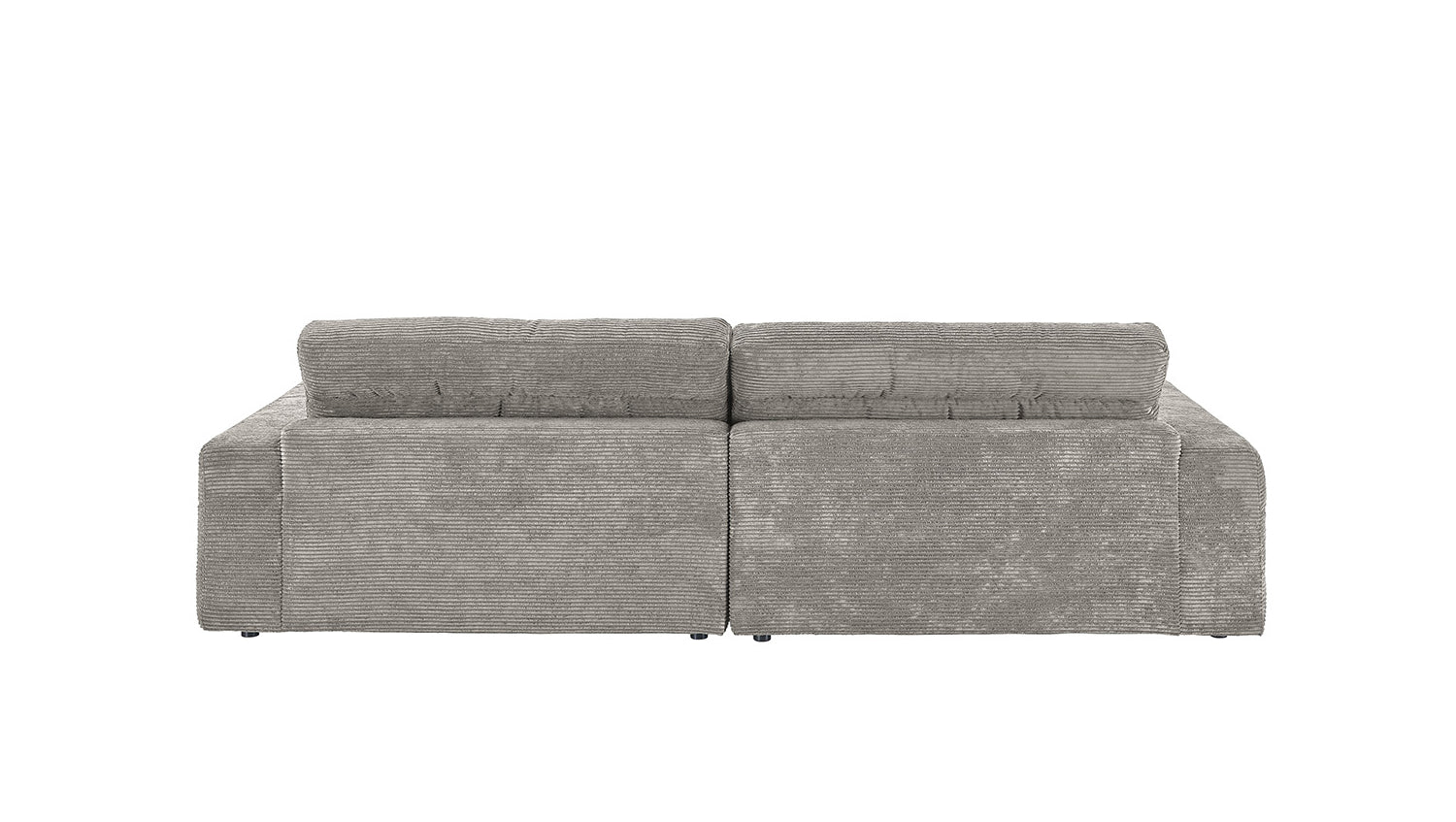 KAWOLA Sofa LANA Ecksofa Cord steingrau
