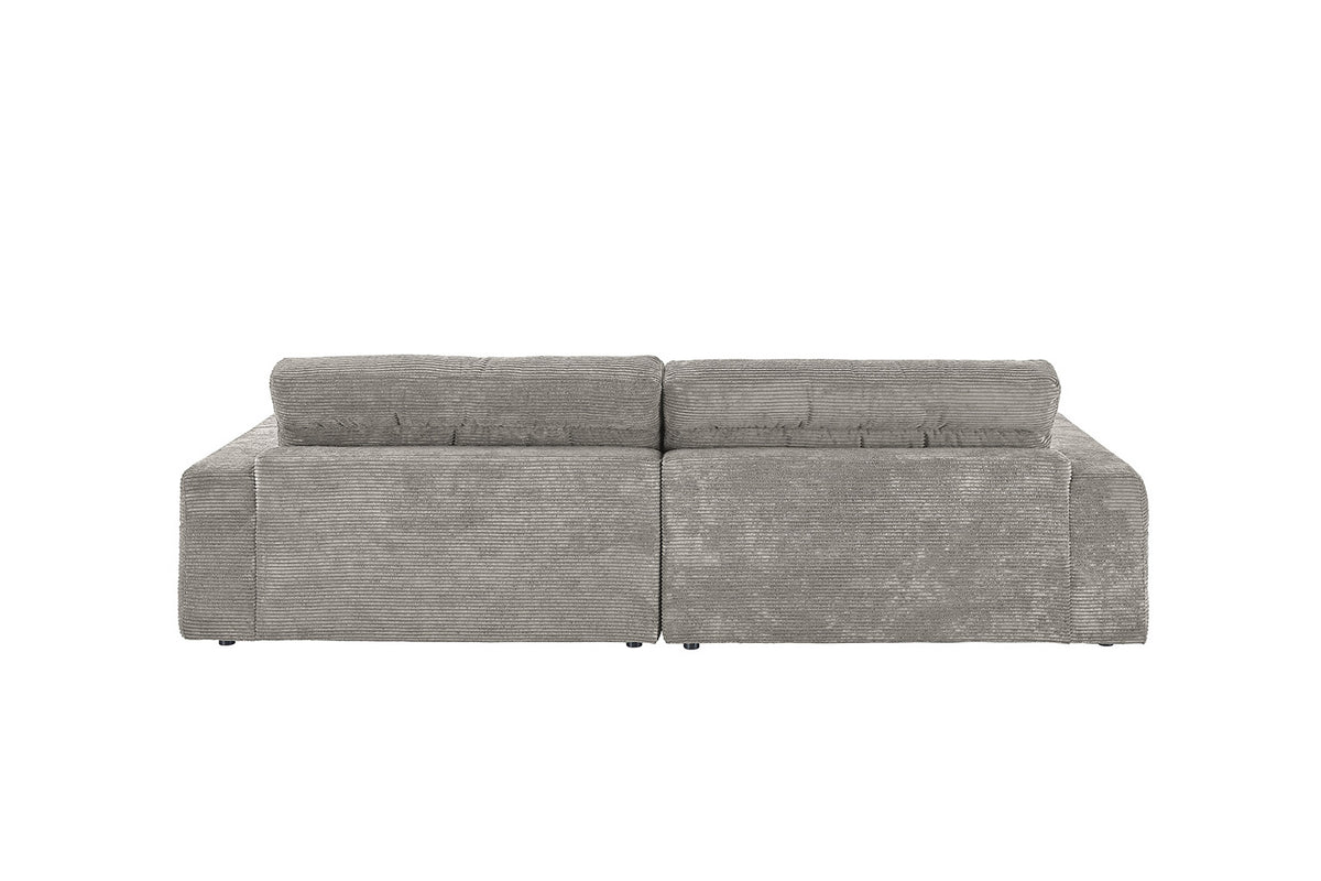 KAWOLA Sofa LANA Ecksofa Cord steingrau