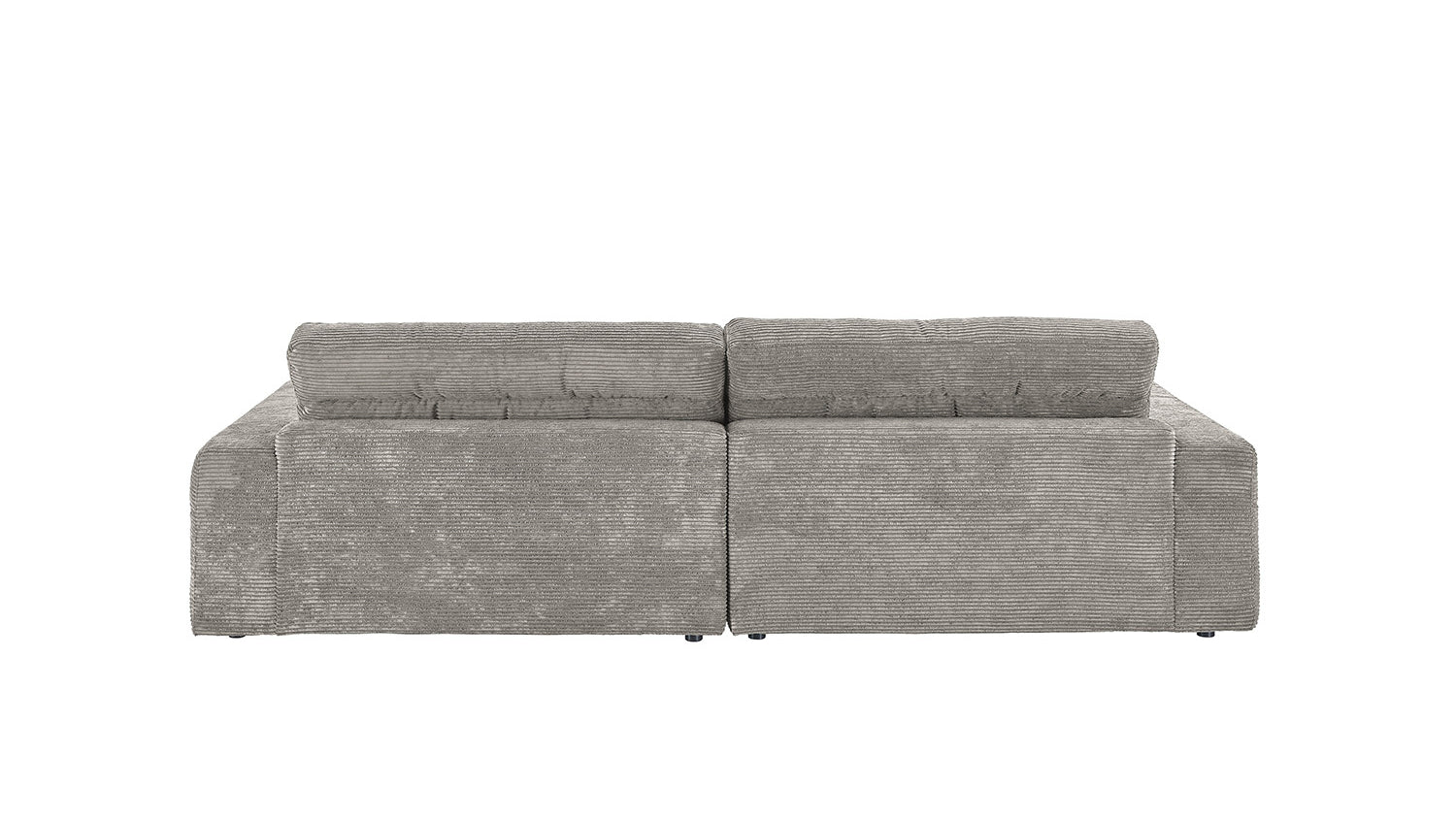 KAWOLA Sofa LANA Ecksofa Cord steingrau
