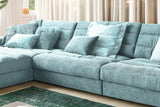 KAWOLA Sofa LANA XL Ecksofa Cord hellblau