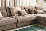 KAWOLA Sofa LANA XL Ecksofa Cord taupe