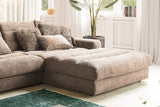 KAWOLA Sofa LANA XL Ecksofa Cord taupe
