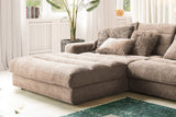 KAWOLA Sofa LANA XL Ecksofa Cord taupe