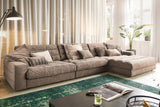 KAWOLA Sofa LANA XL Ecksofa Cord taupe