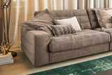 KAWOLA Sofa LANA XL Ecksofa Cord taupe