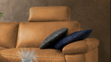 KAWOLA Sofa LOLA Ecksofa Stoff cognac mit motorischer Relaxfunktion
