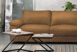 KAWOLA Sofa LOLA Ecksofa Stoff cognac mit motorischer Relaxfunktion