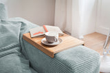 KAWOLA Sofa MADELINE 2-Sitzer Cord hellblau