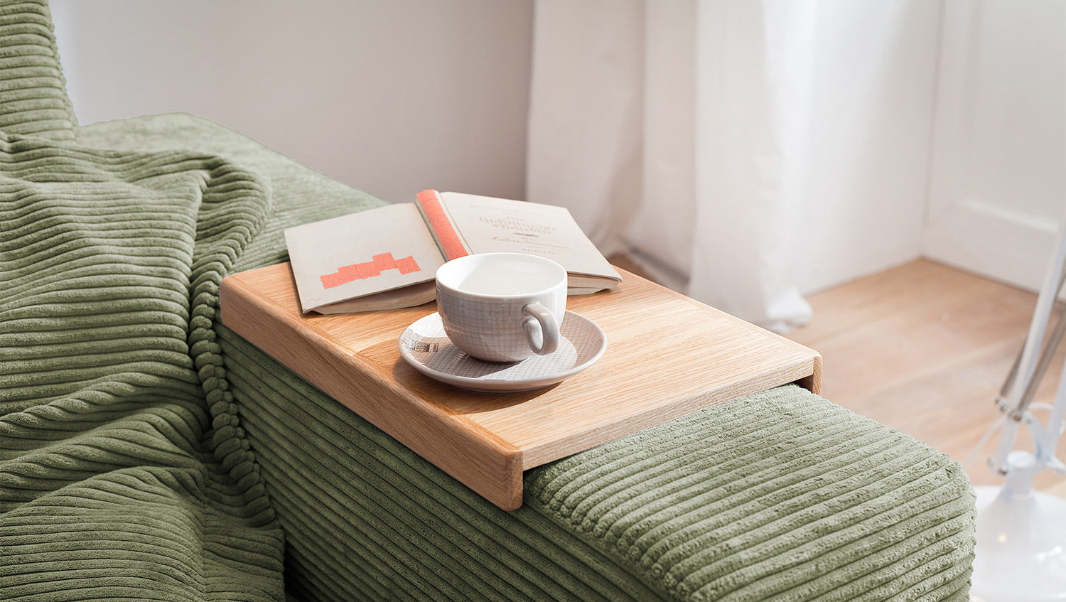 KAWOLA Sofa MADELINE 2-Sitzer Cord olivgrün