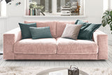 KAWOLA Sofa MADELINE 2-Sitzer Cord rosa