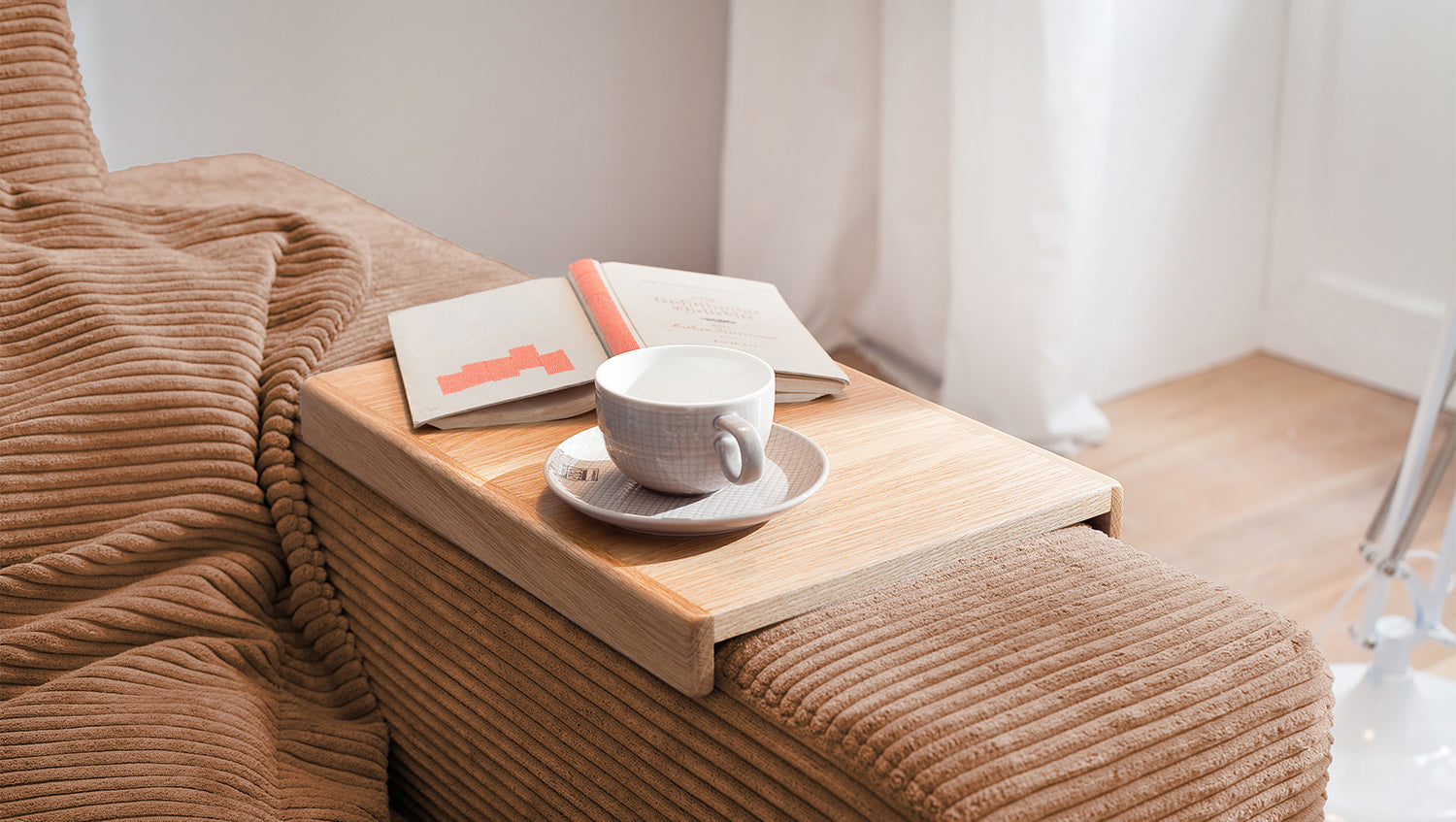 KAWOLA Sofa MADELINE 2-Sitzer Cord rost