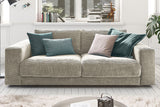 KAWOLA Sofa MADELINE 2-Sitzer Cord steingrau