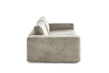 KAWOLA Sofa MADELINE 2-Sitzer Cord steingrau