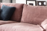 KAWOLA Sofa MADELINE 3-Sitzer Cord rosa